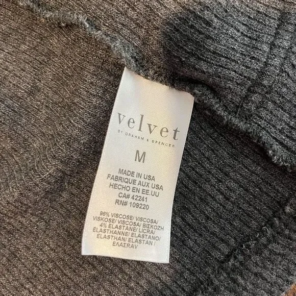 Velvet by Graham & Spencer Cardigan Womens Medium Open Front Pockets Sweater​ - Picture 5 of 7